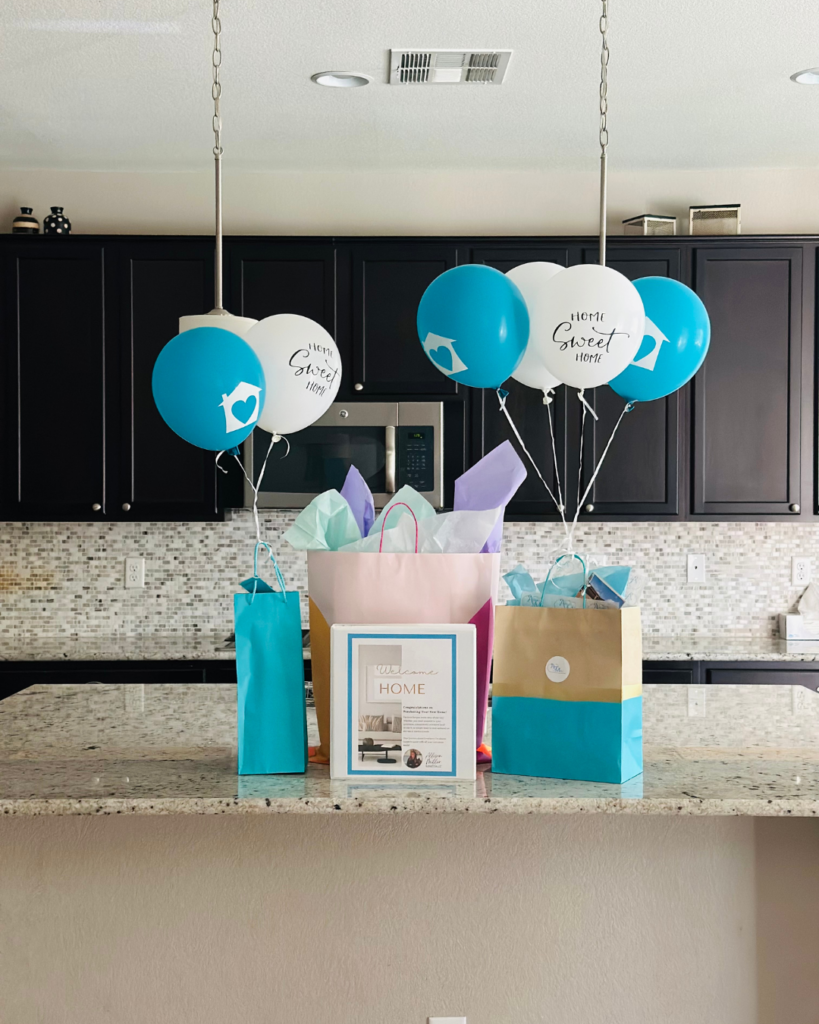 Welcome home closing gift from Las Vegas Realtor Allison Miller for a new homeowner