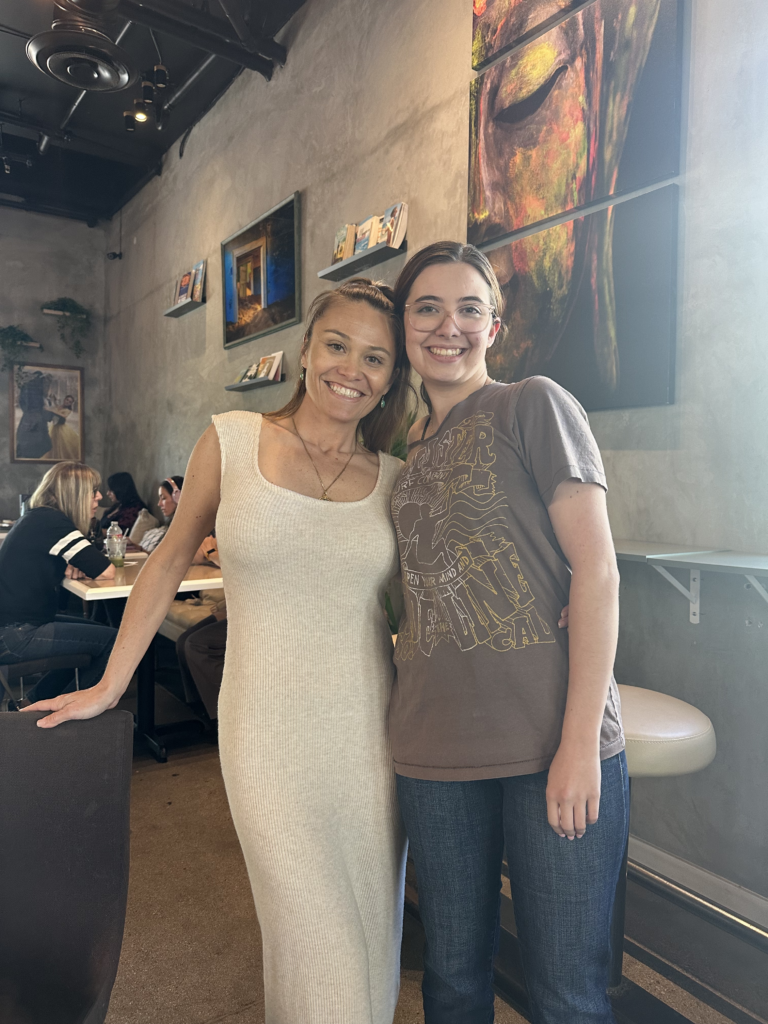 Visting Danielle at Coffee Religion